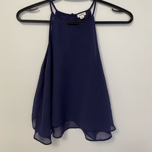 flowy garage halter top